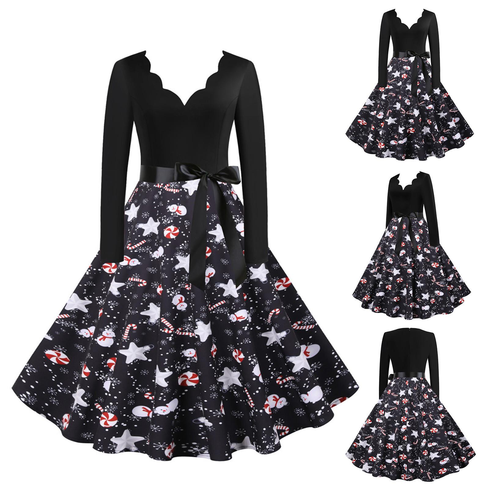 Женское винтажное платье для выпускного вечера с длинным рукавом в стиле Рождества 1950-х годов для домохозяйки
Женское винтажное платье для выпускного вечера с длинным рукавом в стиле Рождества 1950-х годов для домохозяйки