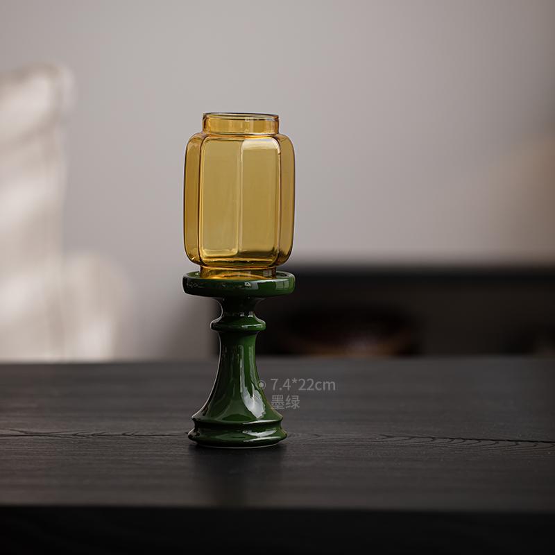 Glass Candle Stand Chinese-style Decorative New Creative Zen-inspired Buddha Worship and Offering Lamp Tea Room Atmosphere Light зелений
Glass Candle Stand Chinese-style Decorative New Creative Zen-inspired Buddha Worship and Offering Lamp Tea Room Atmosphere Light зелений