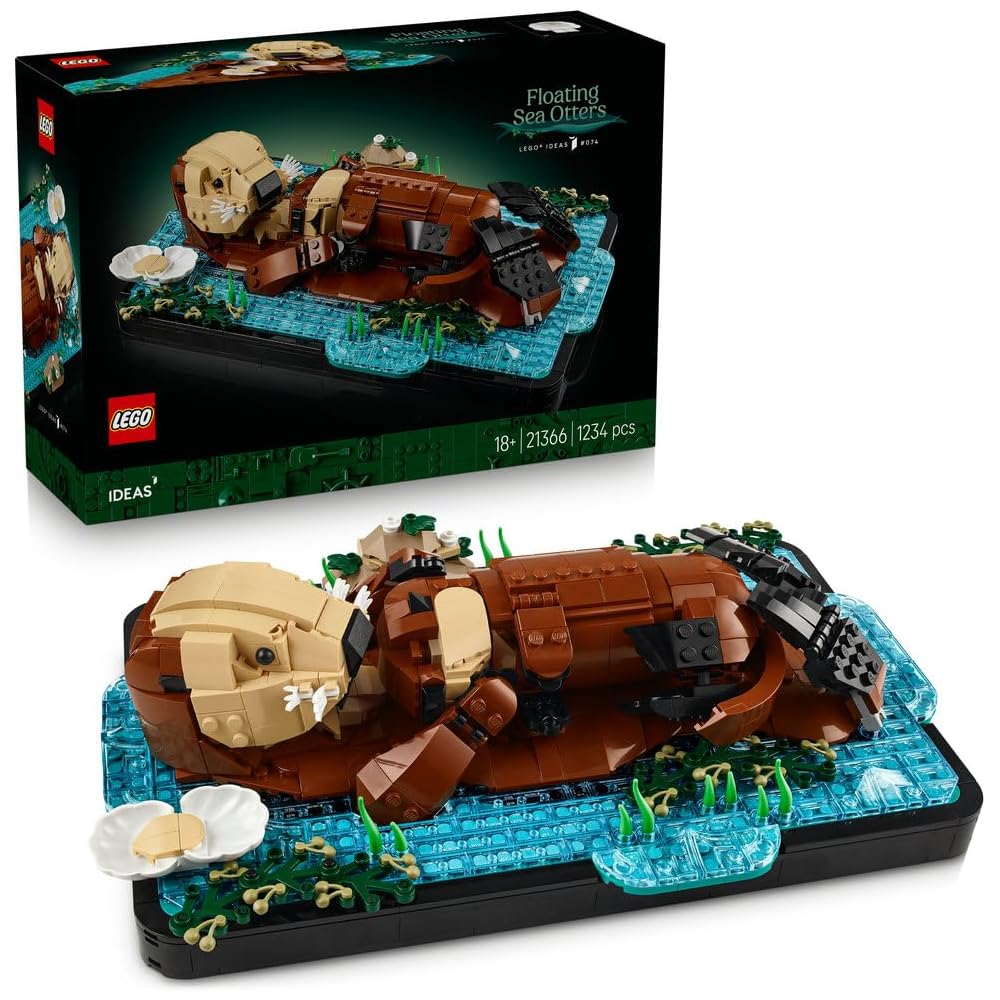 LEGO Ideas 21366 Otter Toy Figure Decorative Block for Home Interior Gift for Men and Women
LEGO Ideas 21366 Otter Toy Figure Decorative Block for Home Interior Gift for Men and Women