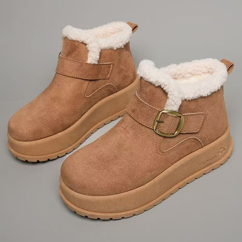Women Winter New Thick Sole Ankle Snow Boots Thicken Plush Keep Warm Round Toe Slip On High Top Cotton Boots Fluffy Shoes 35 хакі
Women Winter New Thick Sole Ankle Snow Boots Thicken Plush Keep Warm Round Toe Slip On High Top Cotton Boots Fluffy Shoes 35 хакі