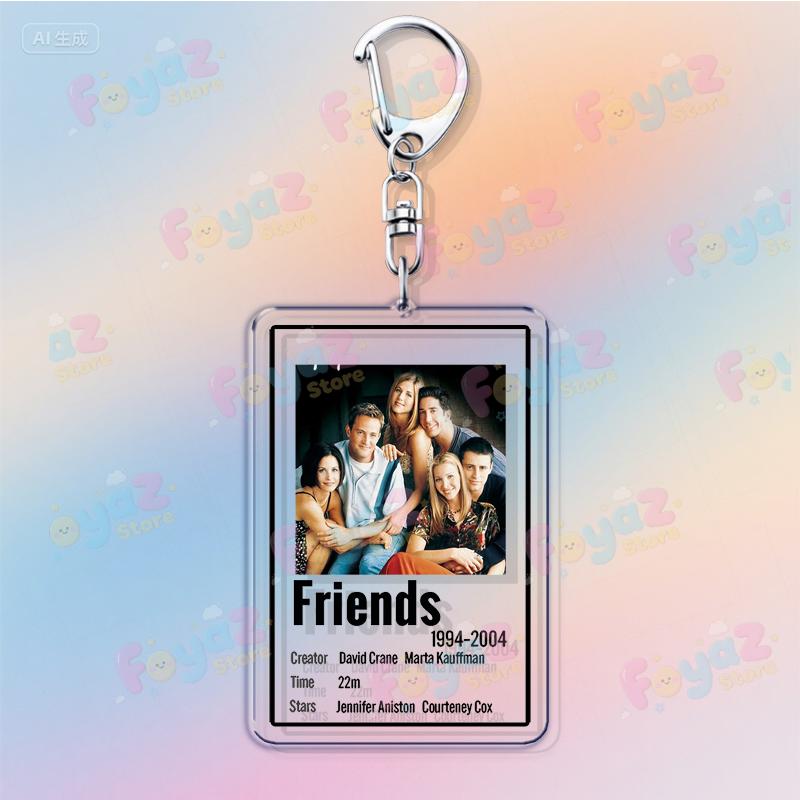 TV Show Friends Keychain Accessories Bag Charms Chandler Bing Phoebe Buffay Monica Poster Keyrings Jewelry Fans Freinds Gift
TV Show Friends Keychain Accessories Bag Charms Chandler Bing Phoebe Buffay Monica Poster Keyrings Jewelry Fans Freinds Gift