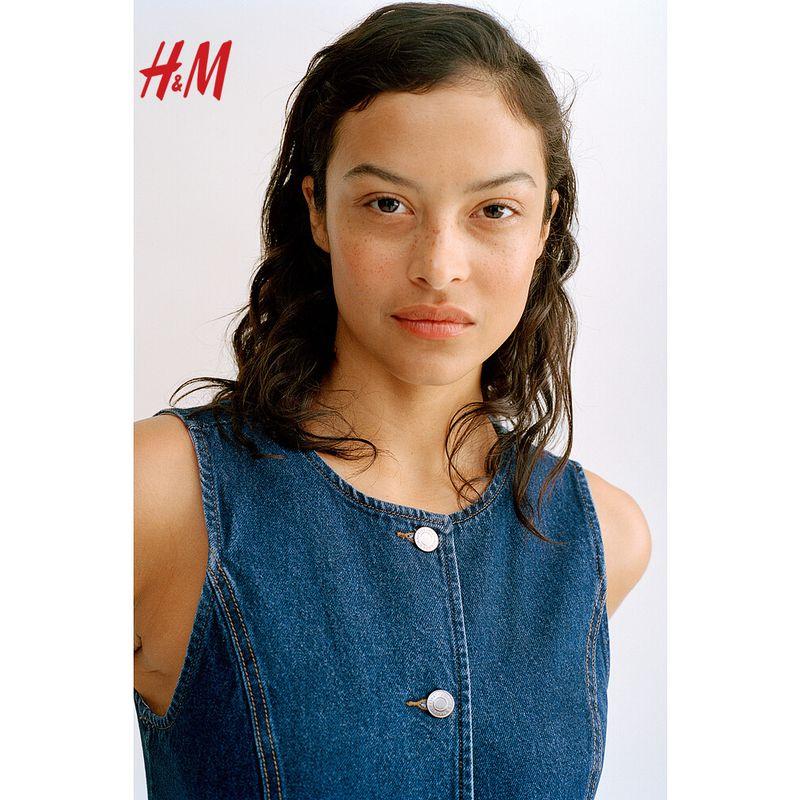 HM 2025 Summer New Women clothes Casual Fashion Denim Vest 1272654 Denim Blue 150/76
HM 2025 Summer New Women clothes Casual Fashion Denim Vest 1272654 Denim Blue 150/76