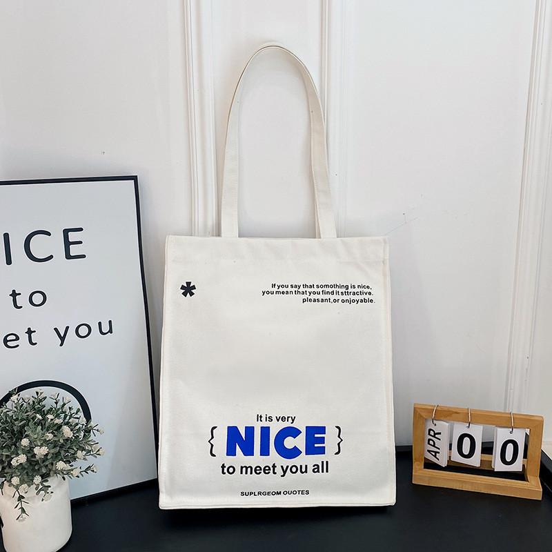 Stylish Fresh Canvas Tote Bag With Large Capacity For Everyday Use In Black Blue Or White білий
Stylish Fresh Canvas Tote Bag With Large Capacity For Everyday Use In Black Blue Or White білий