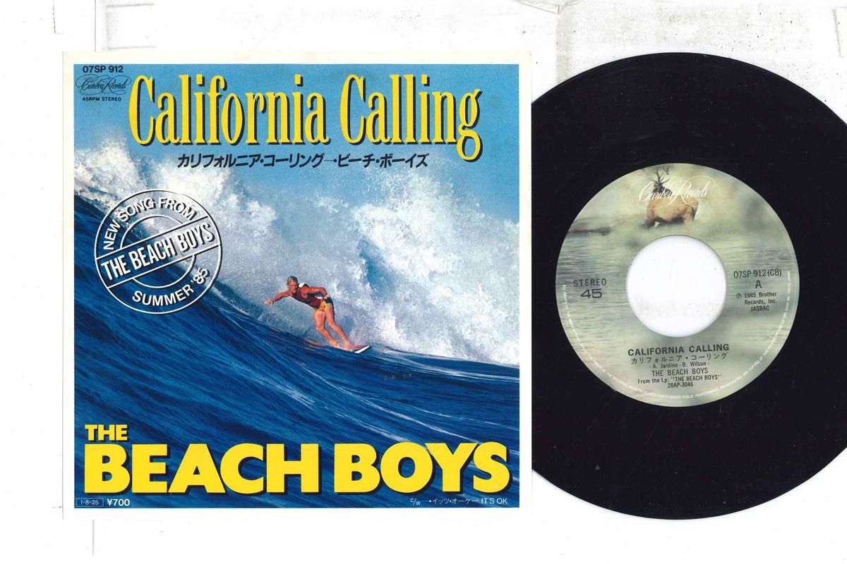 7inch Record BEACH BOYS - California Calling / It s OK 07SP912 CARIBOU 1985 Japan Rock Used
7inch Record BEACH BOYS - California Calling / It s OK 07SP912 CARIBOU 1985 Japan Rock Used