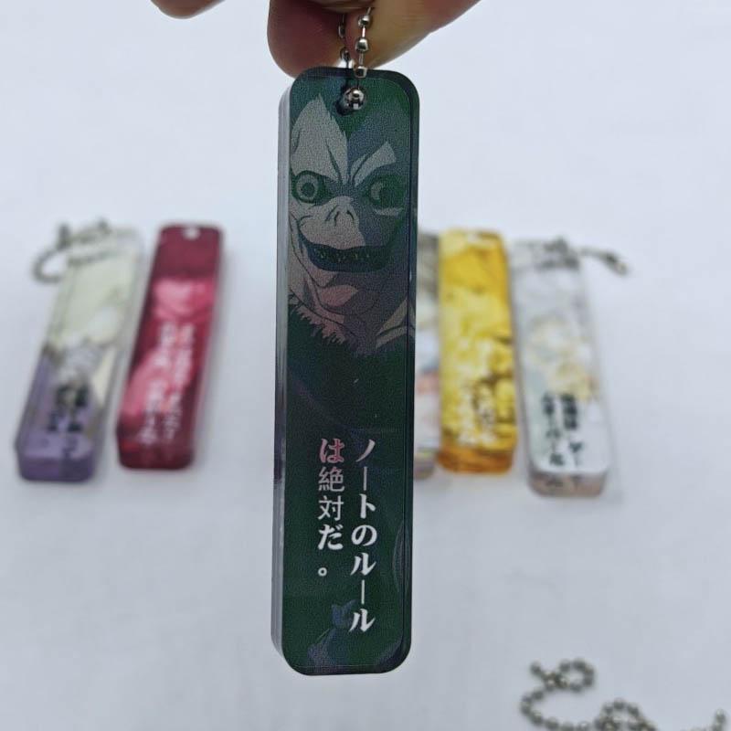 Anime Yagami Light MisaMisa Ryuk Cosplay Keychain Acrylic Thick Strip Pendant Keyring Key Chain Bag Ornament Accessories Props
Anime Yagami Light MisaMisa Ryuk Cosplay Keychain Acrylic Thick Strip Pendant Keyring Key Chain Bag Ornament Accessories Props