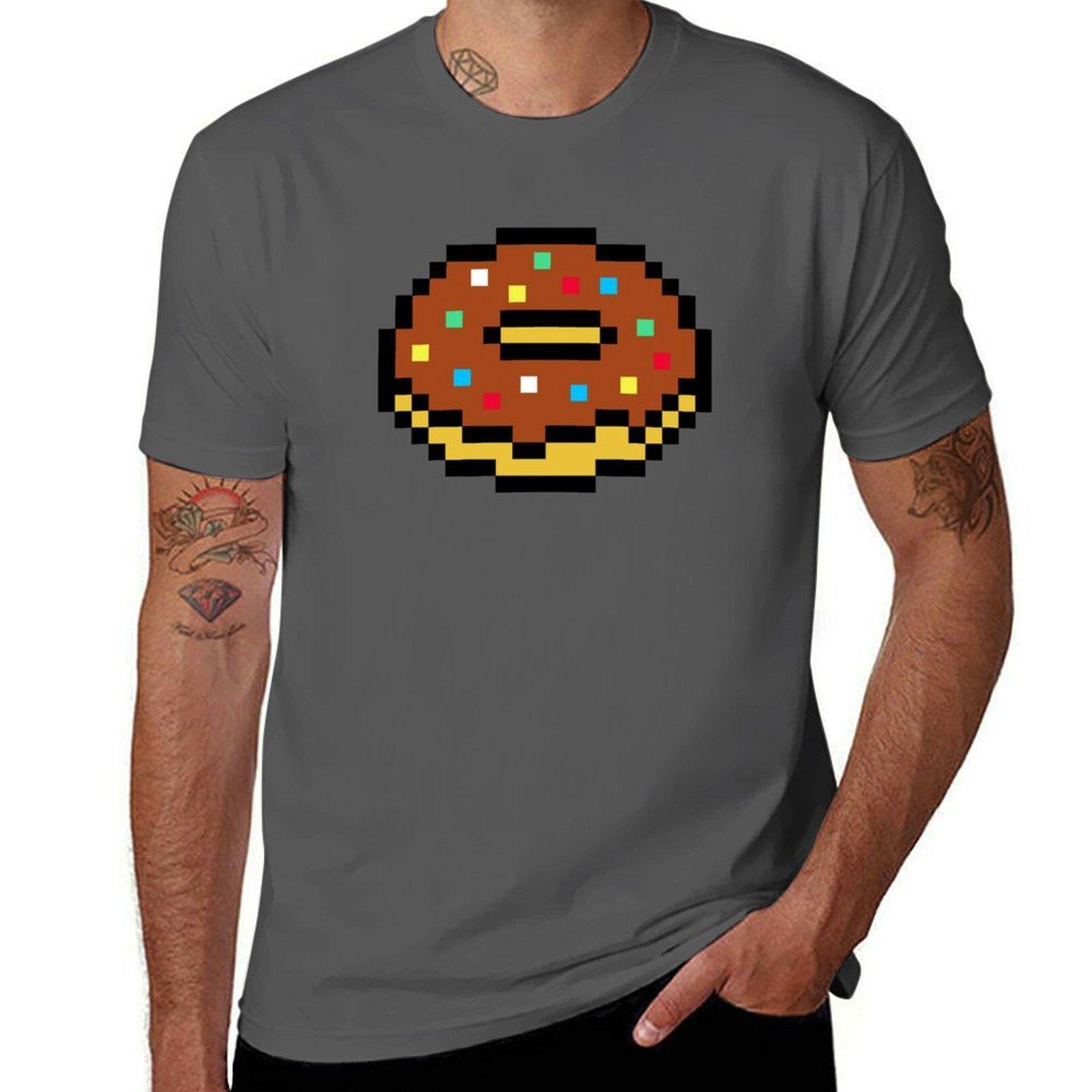 Chocolate Pixel Doughnut T-Shirt funny t shirts cotton t shirts for man slim fit T-Shirt 4XL
Chocolate Pixel Doughnut T-Shirt funny t shirts cotton t shirts for man slim fit T-Shirt 4XL