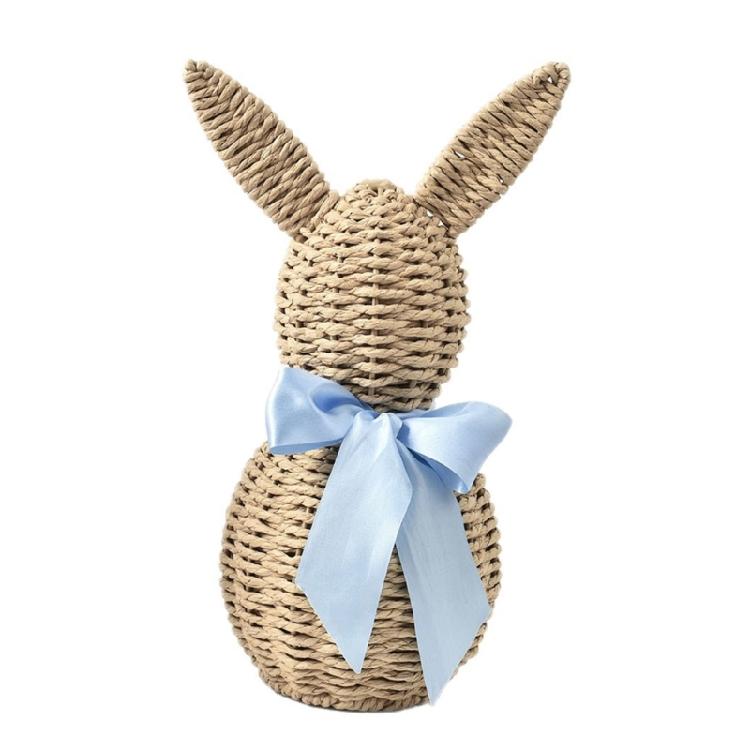 Artistic Woven Faux Rattan Easter Bunnies Figurine Decoration with Bowknot for Farmhouse Home Decors Festives Ornament синій
Artistic Woven Faux Rattan Easter Bunnies Figurine Decoration with Bowknot for Farmhouse Home Decors Festives Ornament синій