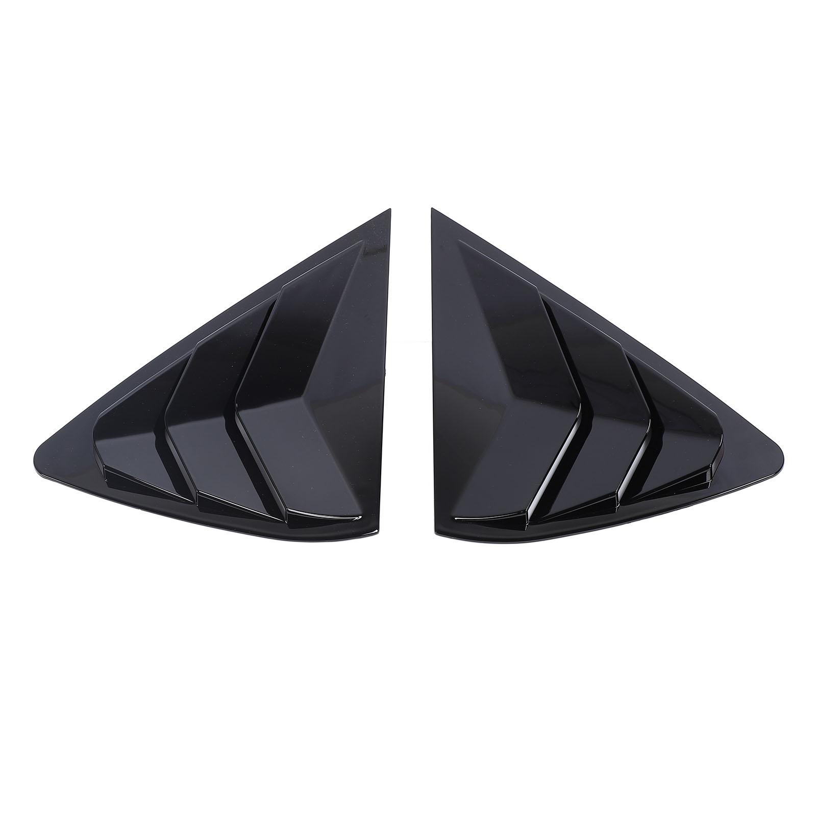 2 шт. жалюзи заднего окна левая правая боковая жалюзи окна вентиляционная крышка жалюзи панель отделка рамка для X6 F16 Glossy Black