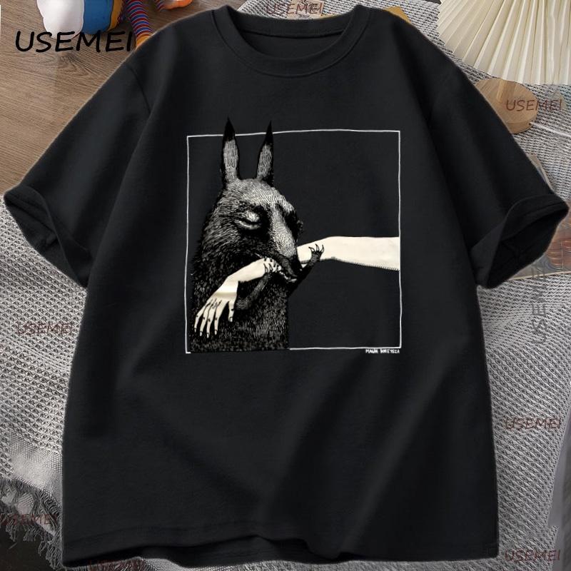 Asian size Unisexs 100cotton Funny Creature Bite Hand T Shirt Animal Lover Tshirt Short Unisex Clothes Streetwear Loose Tees M
Asian size Unisexs 100cotton Funny Creature Bite Hand T Shirt Animal Lover Tshirt Short Unisex Clothes Streetwear Loose Tees M