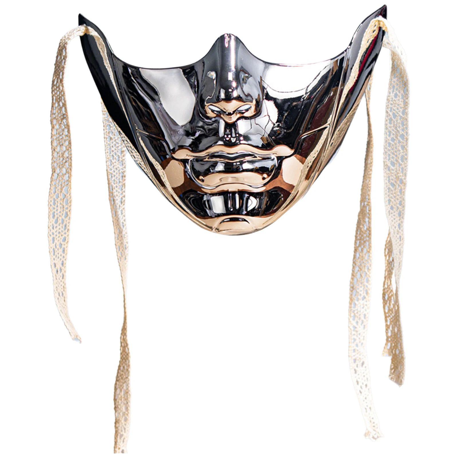 Mysterious Plastic Half Face Mask Adult Women Men Self-tied Strap Mask Halloween Carnival Masquerade Cosplay Photography Props
Mysterious Plastic Half Face Mask Adult Women Men Self-tied Strap Mask Halloween Carnival Masquerade Cosplay Photography Props