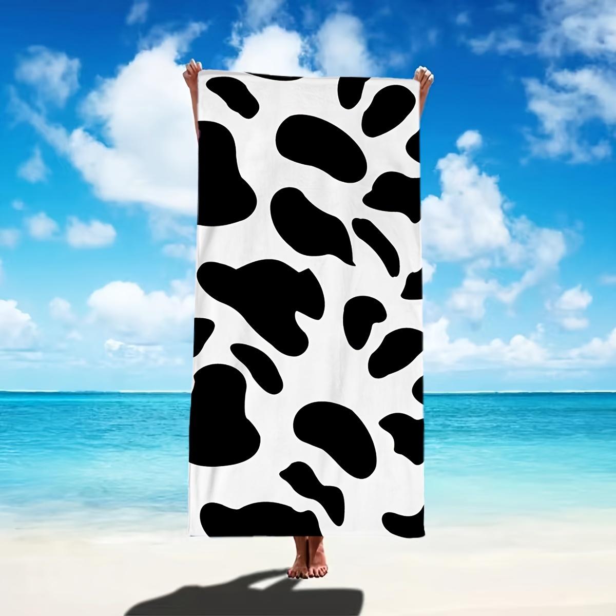 Black White Cow Pattern Summer Beach Towel, Ultra-Fine Microfiber Soft Absorbent Quick-Dry W40*H60(CM)
Black White Cow Pattern Summer Beach Towel, Ultra-Fine Microfiber Soft Absorbent Quick-Dry W40*H60(CM)