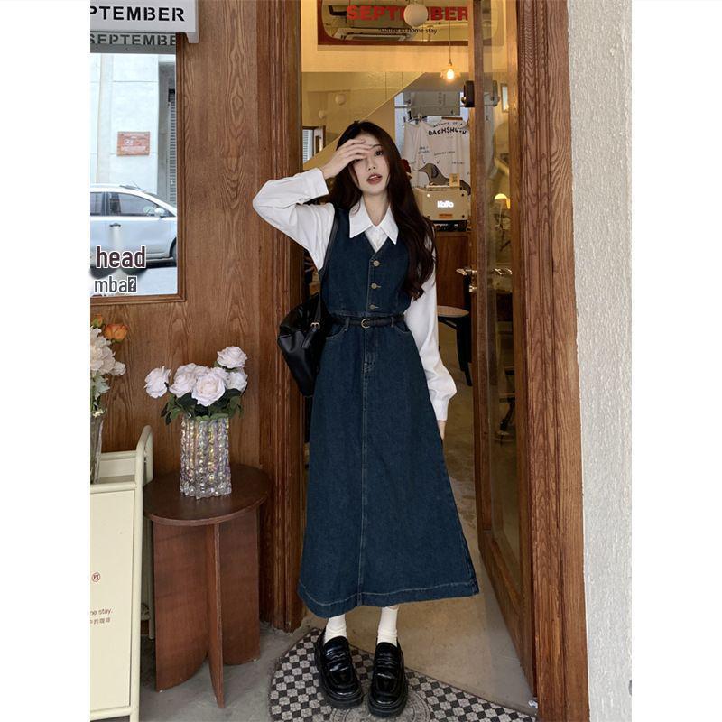 Elegant High-Waisted Campanula Denim Dress Set - Slimming Spring 2026 Arrival Small
Elegant High-Waisted Campanula Denim Dress Set - Slimming Spring 2026 Arrival Small