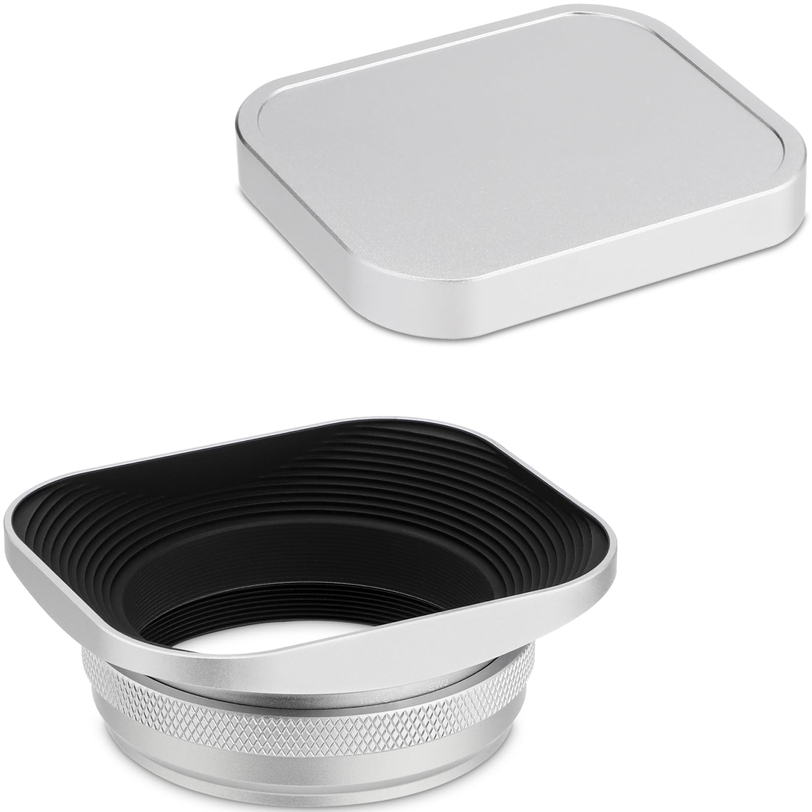 Haoge LH-EW3 Square Metal Lens Hood with 49mm Adapter Ring for Fujifilm FinePix X100, X100S, X100T, X100F, X70, and X100V Cameras, Silver
Haoge LH-EW3 Square Metal Lens Hood with 49mm Adapter Ring for Fujifilm FinePix X100, X100S, X100T, X100F, X70, and X100V Cameras, Silver