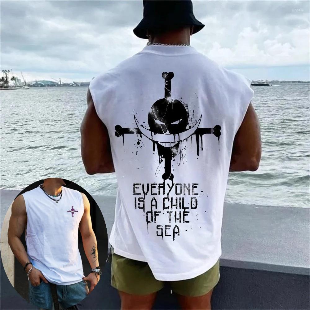One Piece Men Vest Tank Top Whitebeard Pirates Jolly Roger Summer Anime Spring And Autumn Sports Fitness Sleeveless Top GYM XXS
One Piece Men Vest Tank Top Whitebeard Pirates Jolly Roger Summer Anime Spring And Autumn Sports Fitness Sleeveless Top GYM XXS