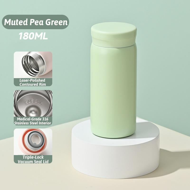 Термос Morandi 180 мл из нержавеющей стали, герметичная термокружка 316, защитный бортик от пятен, безопасен для пищевых продуктов, кофе/чай, розовый/зеленый/красный/черный Look At Sku
Термос Morandi 180 мл из нержавеющей стали, герметичная термокружка 316, защитный бортик от пятен, безопасен для пищевых продуктов, кофе/чай, розовый/зеленый/красный/черный Look At Sku