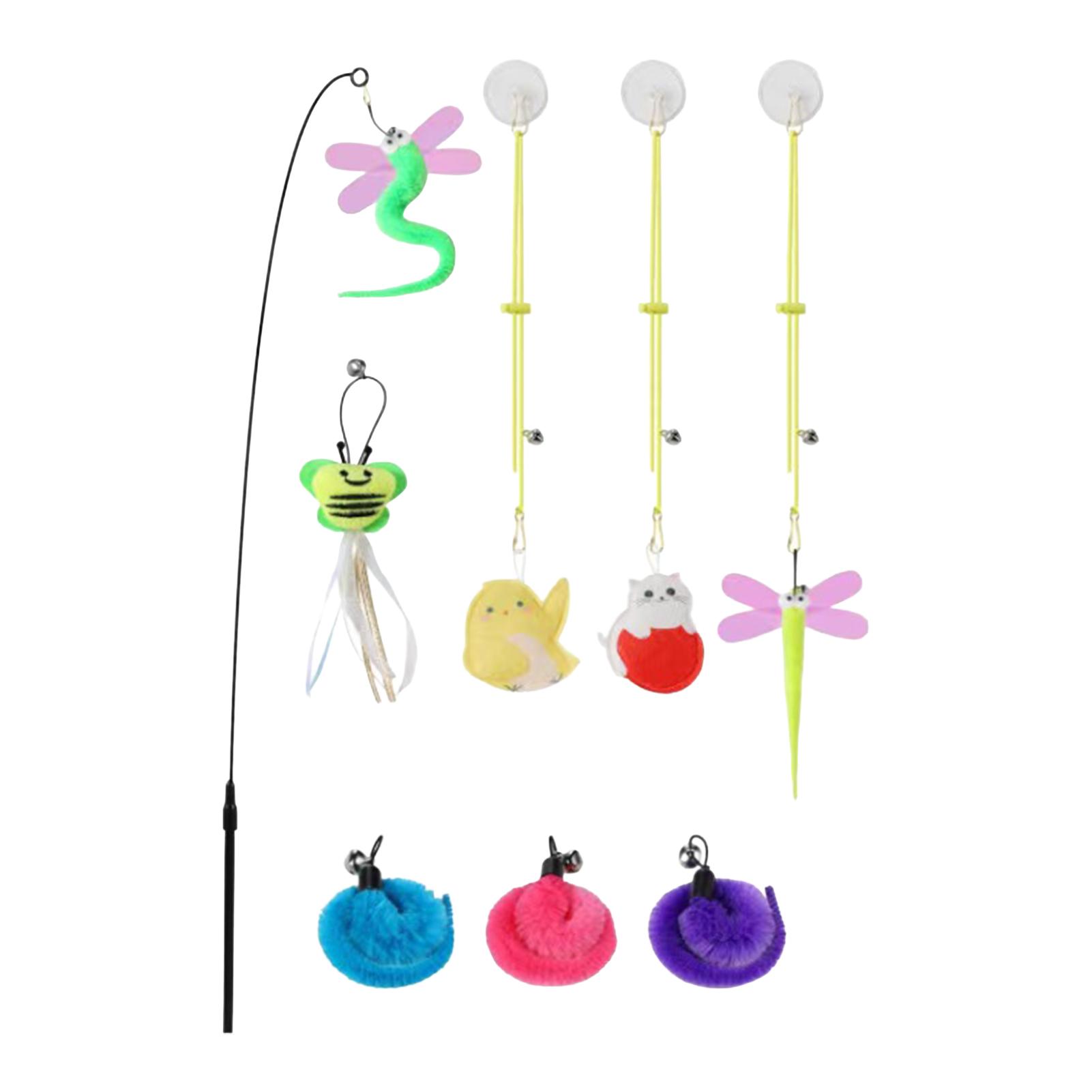 Indoor Interactive Cat Feathers Toys Cat Teaser Retractable Cat Wand & Hanging Toy Set for Indoor Cats Bored Cats
Indoor Interactive Cat Feathers Toys Cat Teaser Retractable Cat Wand & Hanging Toy Set for Indoor Cats Bored Cats