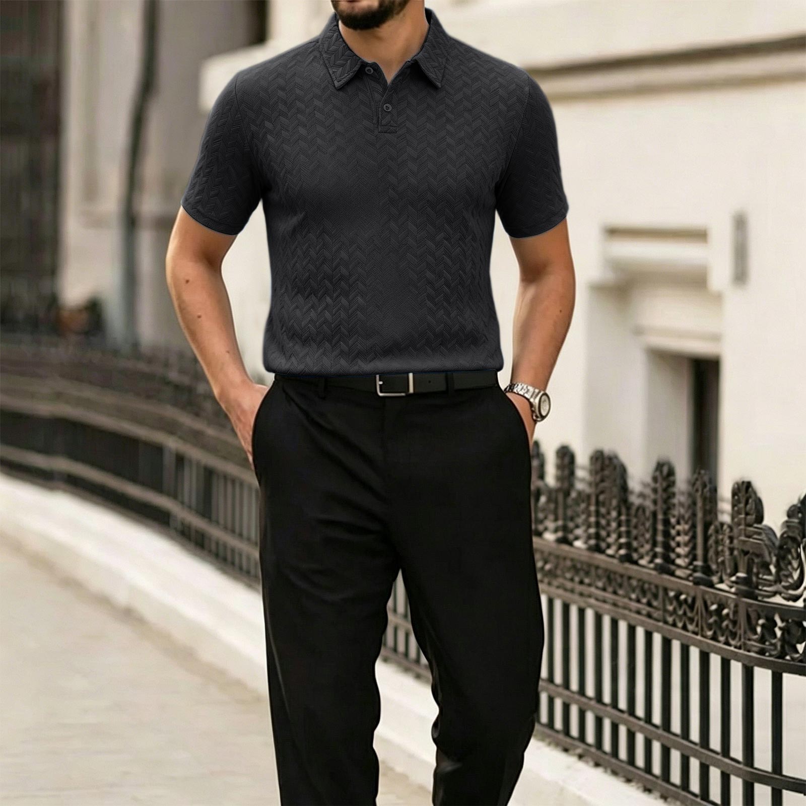 Men s Summer Short Sleeve Polo Shirt Casual Lightweight Breathable Fabric Soft Texture Comfortable Fit Classic Collar Design XL чёрный
Men s Summer Short Sleeve Polo Shirt Casual Lightweight Breathable Fabric Soft Texture Comfortable Fit Classic Collar Design XL чёрный