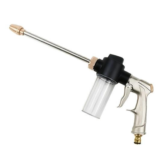 Garden Hose Nozzle with Soap Dispenser, Heavy Duty Car Wash Foam Sprayer, High Pressure Hose Nozzle for Gardening Yard Cleaning A
Garden Hose Nozzle with Soap Dispenser, Heavy Duty Car Wash Foam Sprayer, High Pressure Hose Nozzle for Gardening Yard Cleaning A