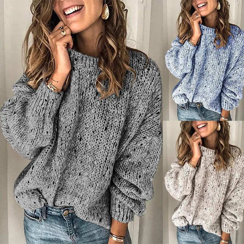 Autumn Winter Women s Casual Knitted Sweater Long Sleeve Round Neck Knit Pullover Women s Tops M темно-сірий
Autumn Winter Women s Casual Knitted Sweater Long Sleeve Round Neck Knit Pullover Women s Tops M темно-сірий