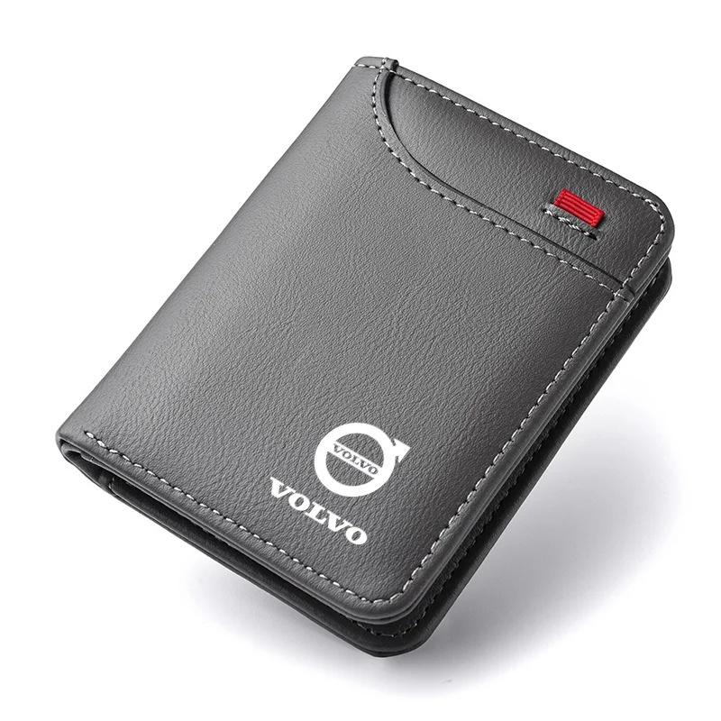 Portable Genuine Leather Car Logo Credit Card Holder for Volvo XC40 XC60 XC90 S60 S90 Slim Mini Wallet Auto Interior Accessories сірий
Portable Genuine Leather Car Logo Credit Card Holder for Volvo XC40 XC60 XC90 S60 S90 Slim Mini Wallet Auto Interior Accessories сірий