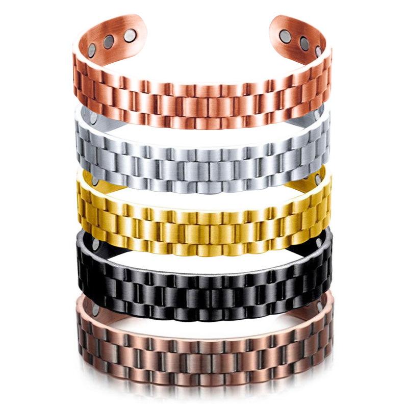 new fashionable opening adjustable magnet bracelet, ring alloy geometric mesh bracelet чорний
new fashionable opening adjustable magnet bracelet, ring alloy geometric mesh bracelet чорний