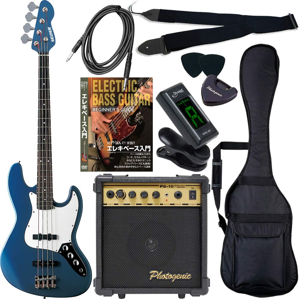 SELDER Bass Jazz Bass Type Blue для начинающих, вводный ограниченный набор JB-30/Metallic
SELDER Bass Jazz Bass Type Blue для начинающих, вводный ограниченный набор JB-30/Metallic