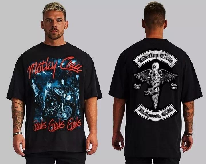 MOTLEY CRUE GIRLS GIRLS FRONT AND BACK PRINT HARD ROCK BLACK T SHIRTS Unisex T-Shirt XXXXL
MOTLEY CRUE GIRLS GIRLS FRONT AND BACK PRINT HARD ROCK BLACK T SHIRTS Unisex T-Shirt XXXXL