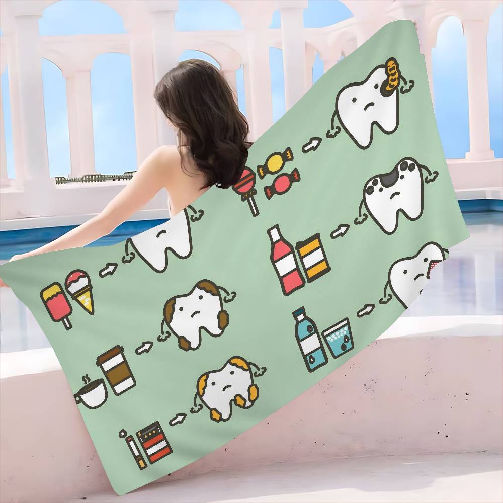 The Dentist Tooth Big Microfiber Beach Towels Quick Dry Towel Sand Beach Towels Pool Towel for Travel Swim Pool Yoga W30*H60(CM)
The Dentist Tooth Big Microfiber Beach Towels Quick Dry Towel Sand Beach Towels Pool Towel for Travel Swim Pool Yoga W30*H60(CM)