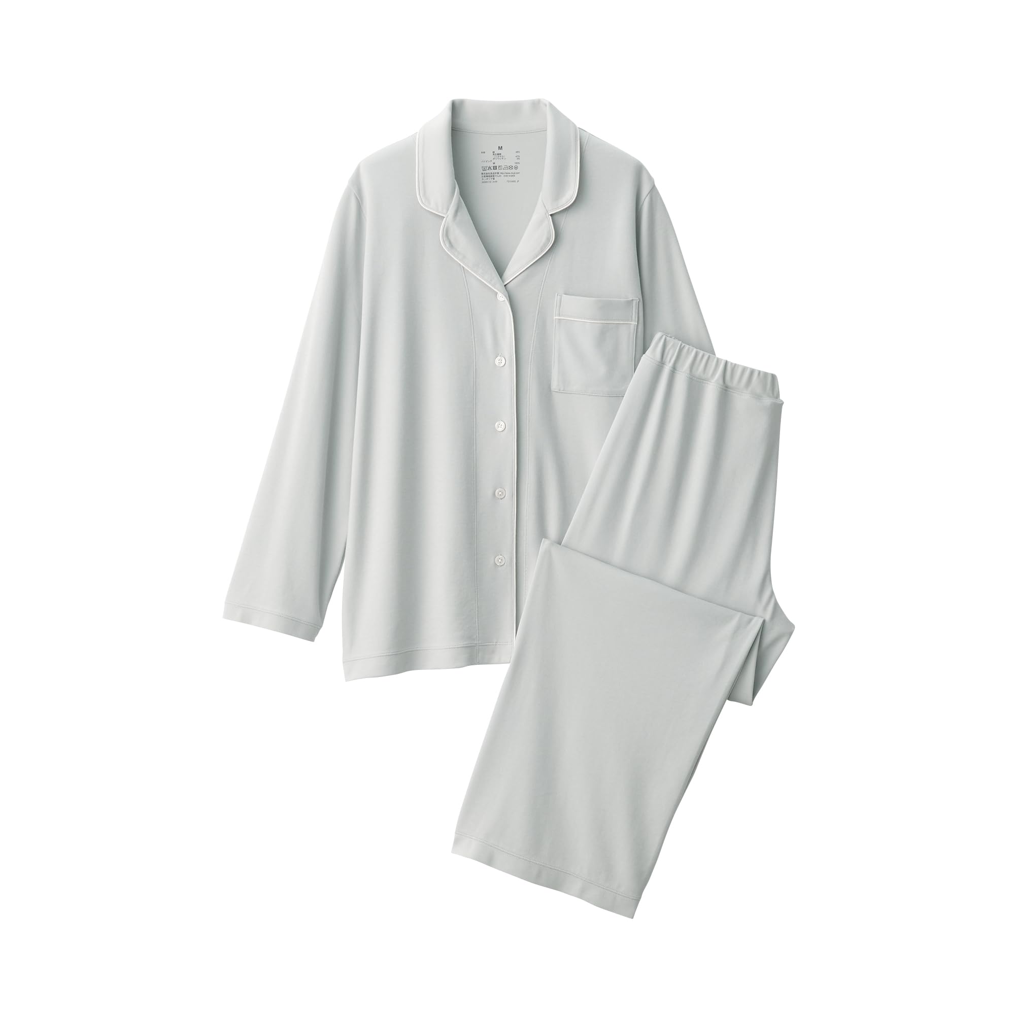 MUJI Women s Smooth Cut and Sewn Long Sleeve Pajamas with No Side Seams, Women s FD1L6A5S Light Gray Women s L
MUJI Women s Smooth Cut and Sewn Long Sleeve Pajamas with No Side Seams, Women s FD1L6A5S Light Gray Women s L