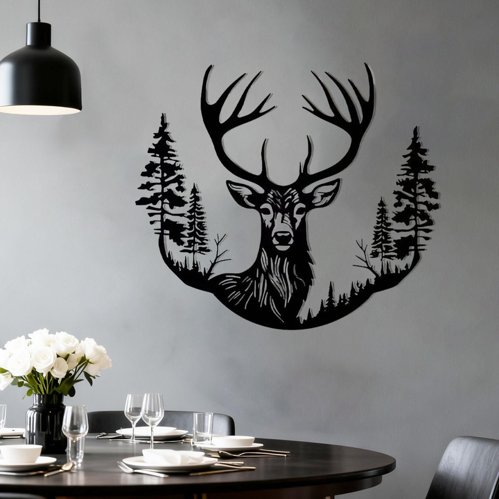 Metal Wall Art Deer Head with Trees Outdoor Garden Wall Hanging Rustic Iron Wall Decor for Patio Yard Fence Decoration one size чёрный
Metal Wall Art Deer Head with Trees Outdoor Garden Wall Hanging Rustic Iron Wall Decor for Patio Yard Fence Decoration one size чёрный