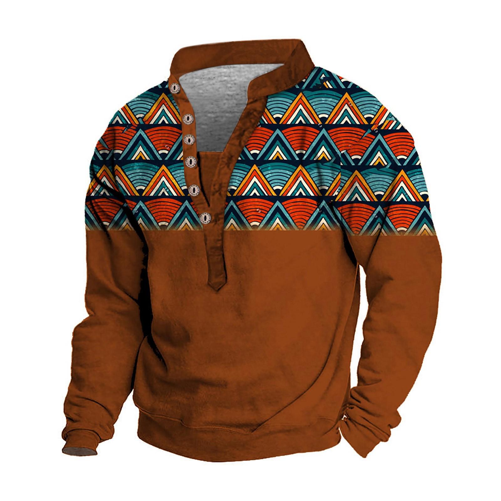 Мужской свитер с v-образным вырезом и воротником-стойкой с 3D цифровой печатью и винтажным воротником на 6 пуговицах XXL винный
Мужской свитер с v-образным вырезом и воротником-стойкой с 3D цифровой печатью и винтажным воротником на 6 пуговицах XXL винный