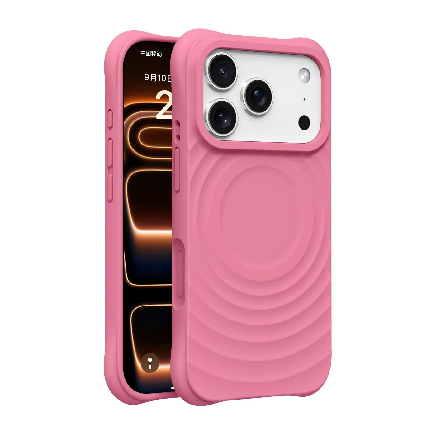 Water Ripple Silicone For Magsafe Wireless Charge Magnetic Phone Case For iPhone Air 17 16 15 14 Pro Max Soft Shockproof Cover iPhone 17 Pro Max
Water Ripple Silicone For Magsafe Wireless Charge Magnetic Phone Case For iPhone Air 17 16 15 14 Pro Max Soft Shockproof Cover iPhone 17 Pro Max
