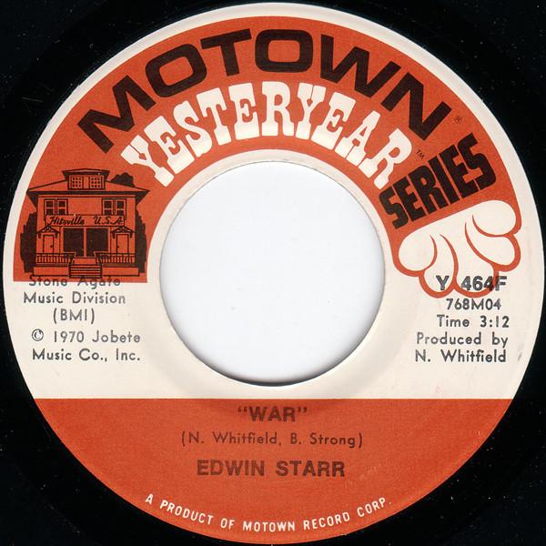 7-дюймовая пластинка EDWIN STARR - War / Stop The War Now Y464F Motown US Соул/Фанк Б/У
7-дюймовая пластинка EDWIN STARR - War / Stop The War Now Y464F Motown US Соул/Фанк Б/У