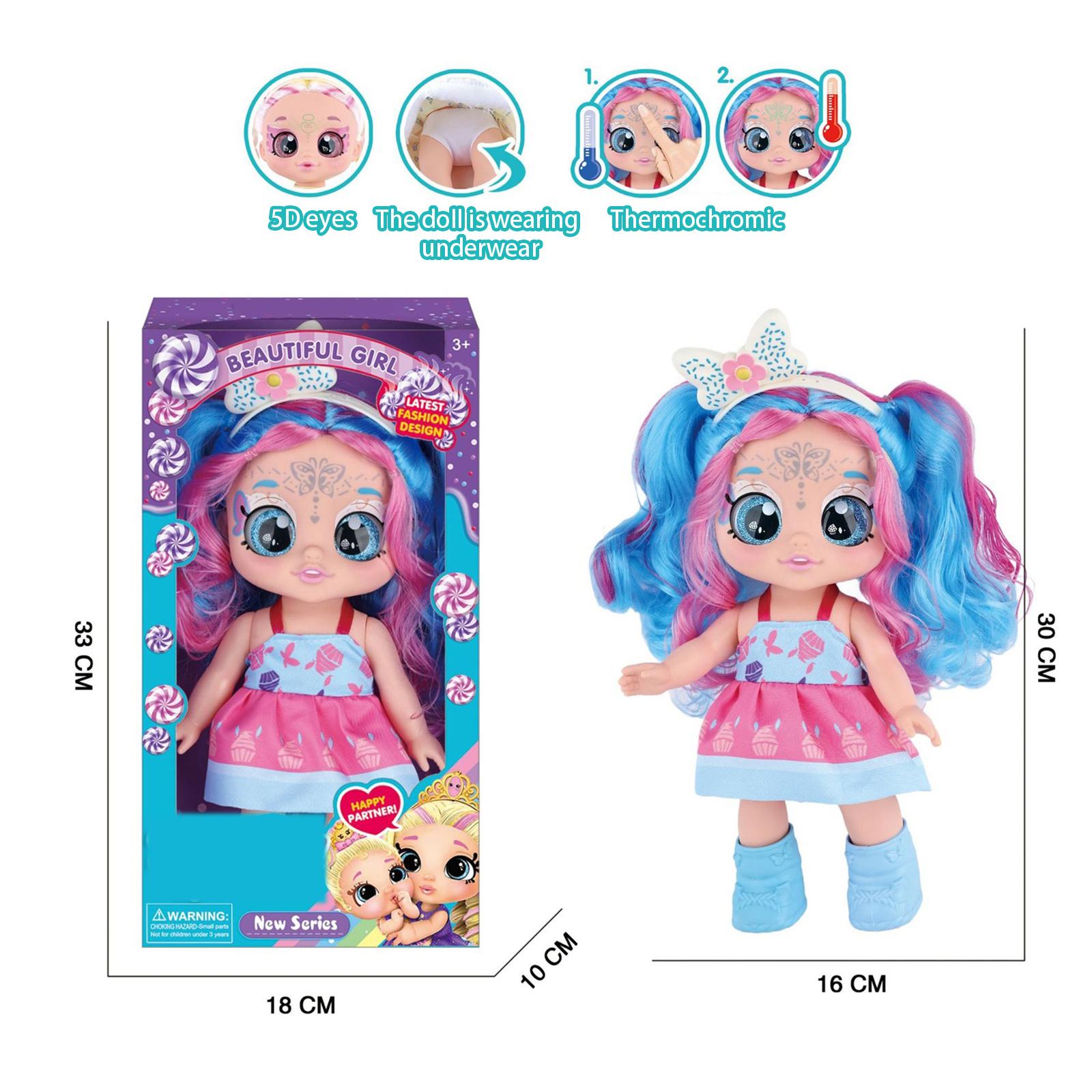 Sweet Doll Musical Doll with Temperature Sensitive Color Changing Features 5D Eyes Soft Body Interactive Toy Suitable for Children Age 3 and Up One Size
Sweet Doll Musical Doll with Temperature Sensitive Color Changing Features 5D Eyes Soft Body Interactive Toy Suitable for Children Age 3 and Up One Size