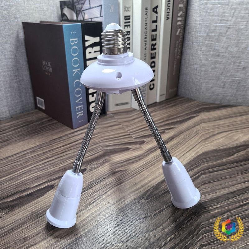 E27 Screw Base Multi-Head Lamp Holder Converter - 1 to 6 Extension DIY Lighting Fixture With Flex Arm: 1-to-2
E27 Screw Base Multi-Head Lamp Holder Converter - 1 to 6 Extension DIY Lighting Fixture With Flex Arm: 1-to-2