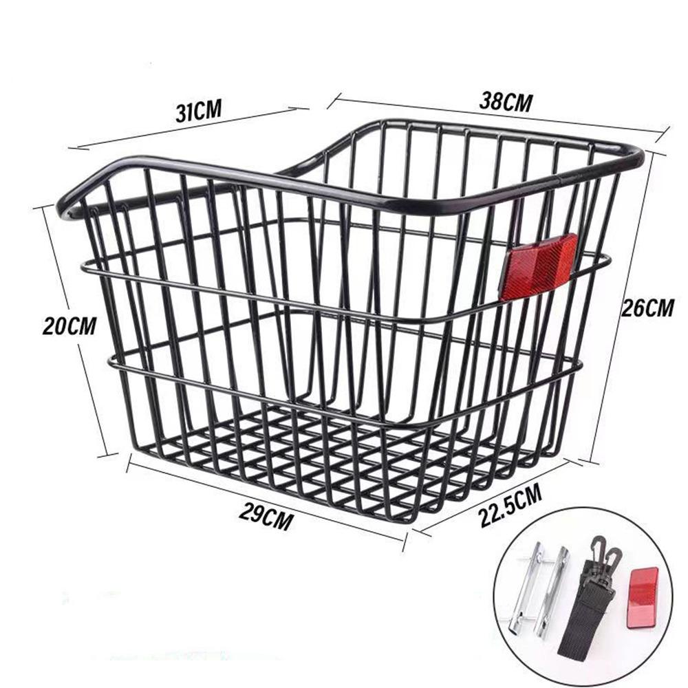 Easy To Install Bicycle Rear Basket Fixed Durable Metal Mountain Bike Basket Black/Silver Adjustable Enlarged Bike Basket
Easy To Install Bicycle Rear Basket Fixed Durable Metal Mountain Bike Basket Black/Silver Adjustable Enlarged Bike Basket