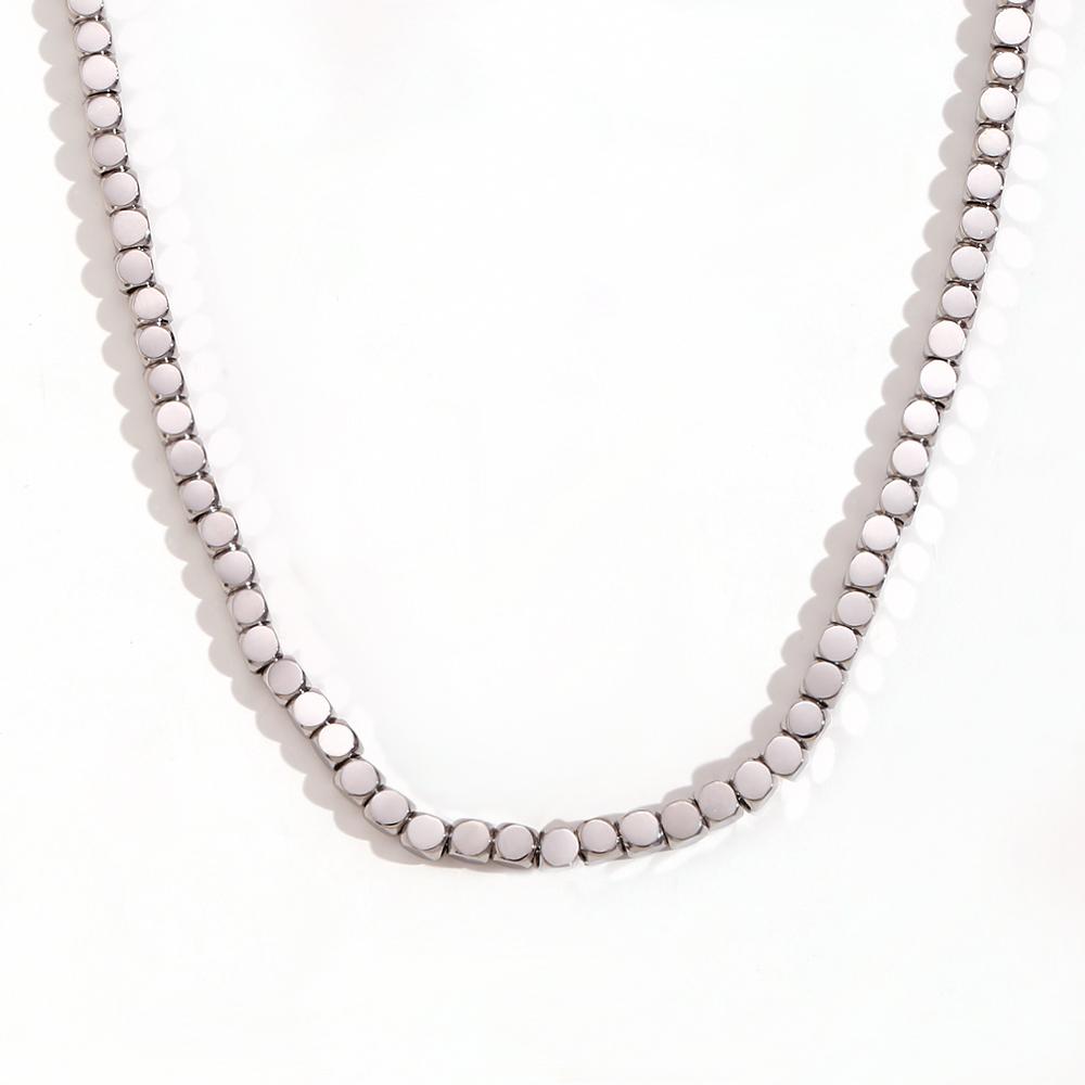 MamacitaSlay New In Minimalism Gold Plated Cuboid Beaded Necklace Waterproof Stainless Steel Jewelry On The Neck For Women 40cm срібний
MamacitaSlay New In Minimalism Gold Plated Cuboid Beaded Necklace Waterproof Stainless Steel Jewelry On The Neck For Women 40cm срібний