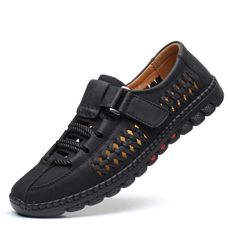 Summer men s sandals men s handmade casual leather shoes hollow breathable hole shoes trade men s middle and outer wear men s shoes 38
Summer men s sandals men s handmade casual leather shoes hollow breathable hole shoes trade men s middle and outer wear men s shoes 38