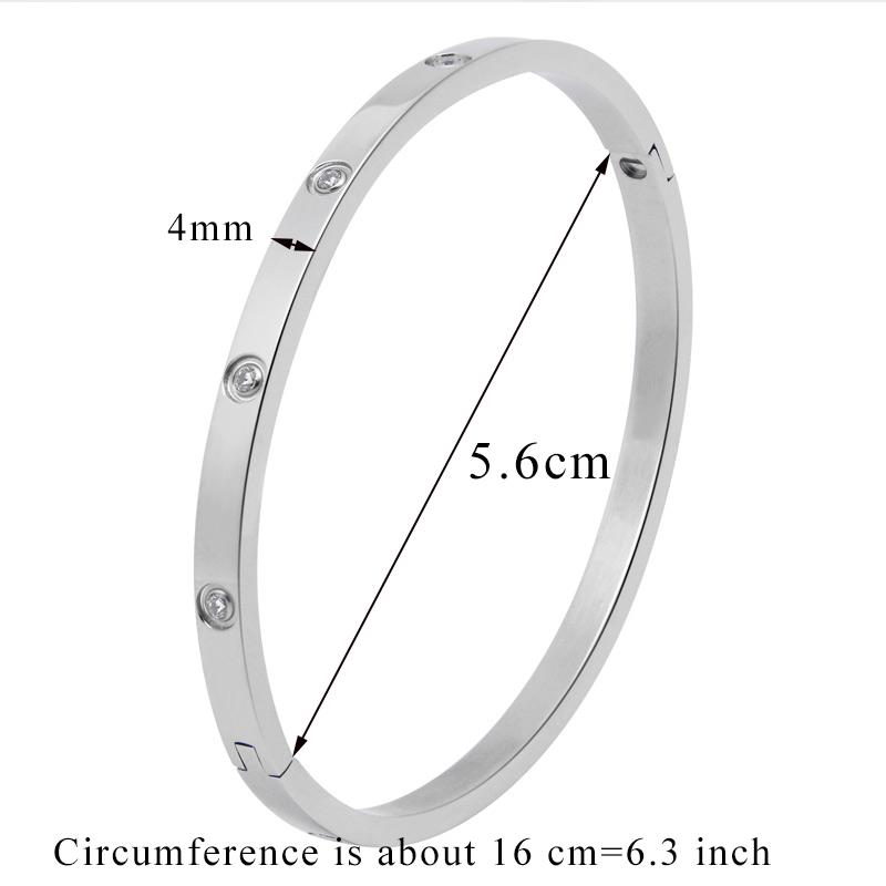 Beautiful Lovers Bracelets Woman Bracelets Stainless Steel Bangles and Bangles Cubic Zirconia Golden Woman Jewelry Gifts
Beautiful Lovers Bracelets Woman Bracelets Stainless Steel Bangles and Bangles Cubic Zirconia Golden Woman Jewelry Gifts