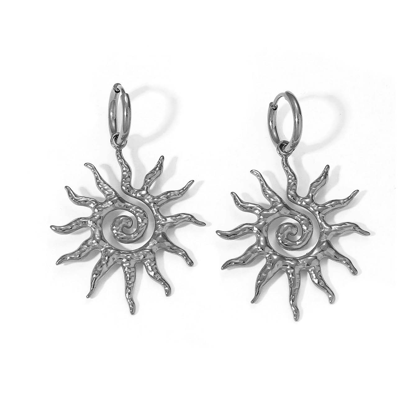 Spiral Sun Pendant Necklace for Women 18K Gold Color Hypoallergenic Stainless Steel Earrings Daily Wear Boho Gift Ideas Jewelry
Spiral Sun Pendant Necklace for Women 18K Gold Color Hypoallergenic Stainless Steel Earrings Daily Wear Boho Gift Ideas Jewelry