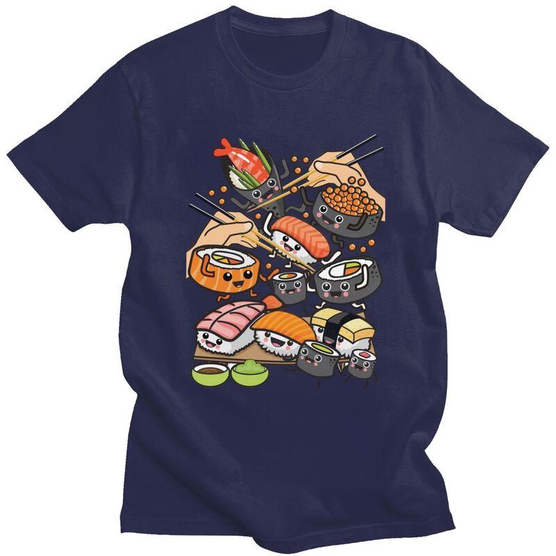 Custom Male Sushi Party T Shirt ShortSleeve Cotton Tshirt Tshirt Casual Cartoon Japanese Food Tees Slim Fit Clothes 4XL
Custom Male Sushi Party T Shirt ShortSleeve Cotton Tshirt Tshirt Casual Cartoon Japanese Food Tees Slim Fit Clothes 4XL