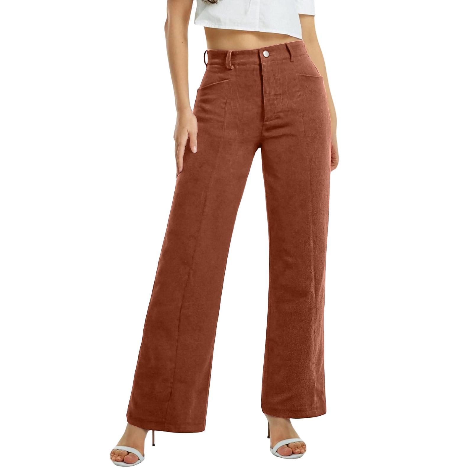 Stylish Women s High-waisted Corduroy Pocket Wide-leg Pants, Women swinter Retro Casual Trousers. S коричневий
Stylish Women s High-waisted Corduroy Pocket Wide-leg Pants, Women swinter Retro Casual Trousers. S коричневий