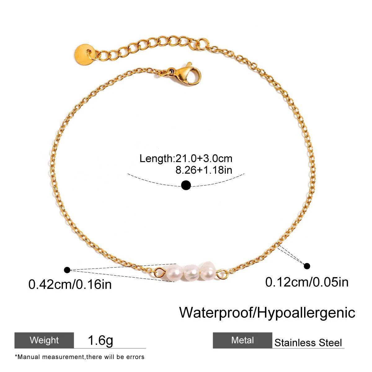 Exquisite Summer Beach Natural Pearl Ankle Bracelet for Women Girls Waterproof Gold Color Chain Ankles Charm Hand Zircon Bangle
Exquisite Summer Beach Natural Pearl Ankle Bracelet for Women Girls Waterproof Gold Color Chain Ankles Charm Hand Zircon Bangle