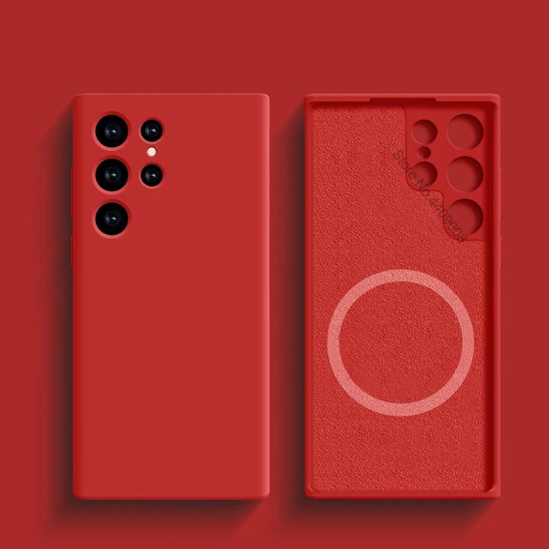 Рідкий силіконовий чохол для Magsafe для Samsung Galaxy S24 S22 S21 S23 S25 Ultra Plus Fe Бездротова зарядка Магнітний Ударостійкий чохол For Samsung S21Ultra червоний
Рідкий силіконовий чохол для Magsafe для Samsung Galaxy S24 S22 S21 S23 S25 Ultra Plus Fe Бездротова зарядка Магнітний Ударостійкий чохол For Samsung S21Ultra червоний
