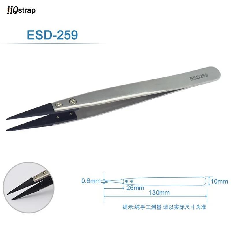 Stainless Antistatic Plastic Tweezers ESD-259A ESD-259 ESD-7A Watch Hands Installation Work Tweezers Straight Elbow Handle Tools
Stainless Antistatic Plastic Tweezers ESD-259A ESD-259 ESD-7A Watch Hands Installation Work Tweezers Straight Elbow Handle Tools