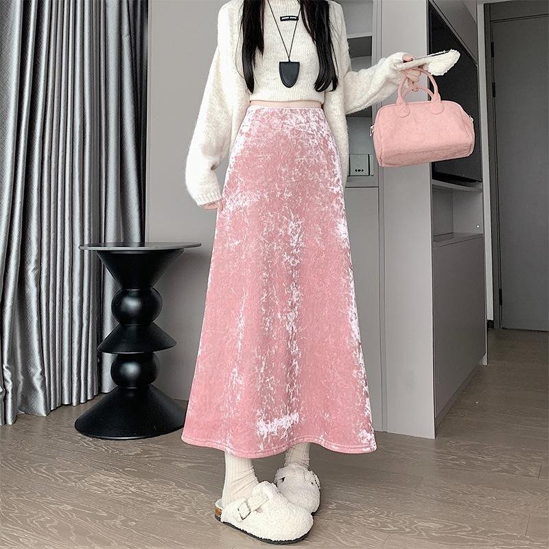 Women s Velvet A-Line Skirt, High-Waist, Slim-Fit, Thick Velvet, Autumn/Winter 2025 Collection L
Women s Velvet A-Line Skirt, High-Waist, Slim-Fit, Thick Velvet, Autumn/Winter 2025 Collection L