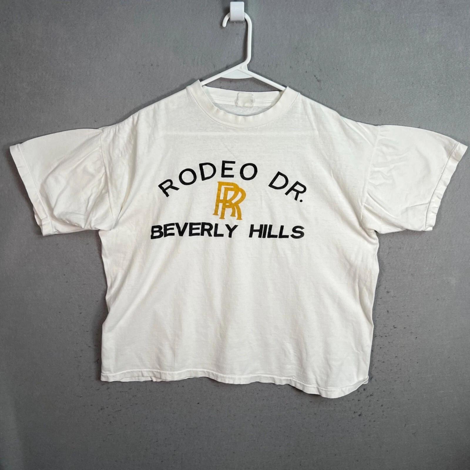 Vintage 80s Rolls Royce Rodeo Dr. Beverly Hills T-Shirt Adult Large SHORT White M
Vintage 80s Rolls Royce Rodeo Dr. Beverly Hills T-Shirt Adult Large SHORT White M