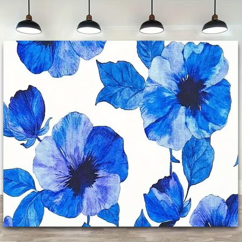 2D Blue Watercolor Floral Backdrop, Large Blue Poppy Flower on White Background for Photoshoot 47.2x31.5inch/120*80cm
2D Blue Watercolor Floral Backdrop, Large Blue Poppy Flower on White Background for Photoshoot 47.2x31.5inch/120*80cm