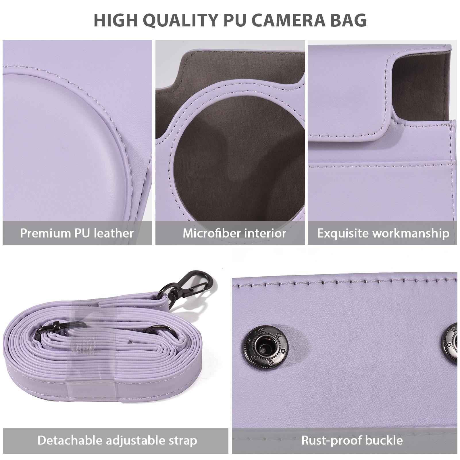 Защитный чехол для моментальной камеры, сумка для хранения камеры из ПУ кожи со съемным регулируемым плечевым ремнем, замена для White белый
Защитный чехол для моментальной камеры, сумка для хранения камеры из ПУ кожи со съемным регулируемым плечевым ремнем, замена для White белый