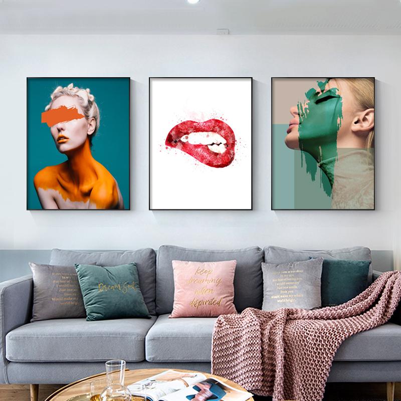 Color Fashion Art Girl Canvas Painting Lip print Posters And Prints Nordic Style Scandinavian Decor Wall Art Picture For Bedroom
Color Fashion Art Girl Canvas Painting Lip print Posters And Prints Nordic Style Scandinavian Decor Wall Art Picture For Bedroom